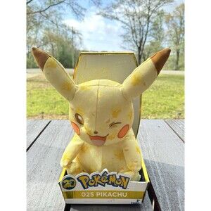 Pokemon 025 Plush Pikachu 2016 New In Box Tomy